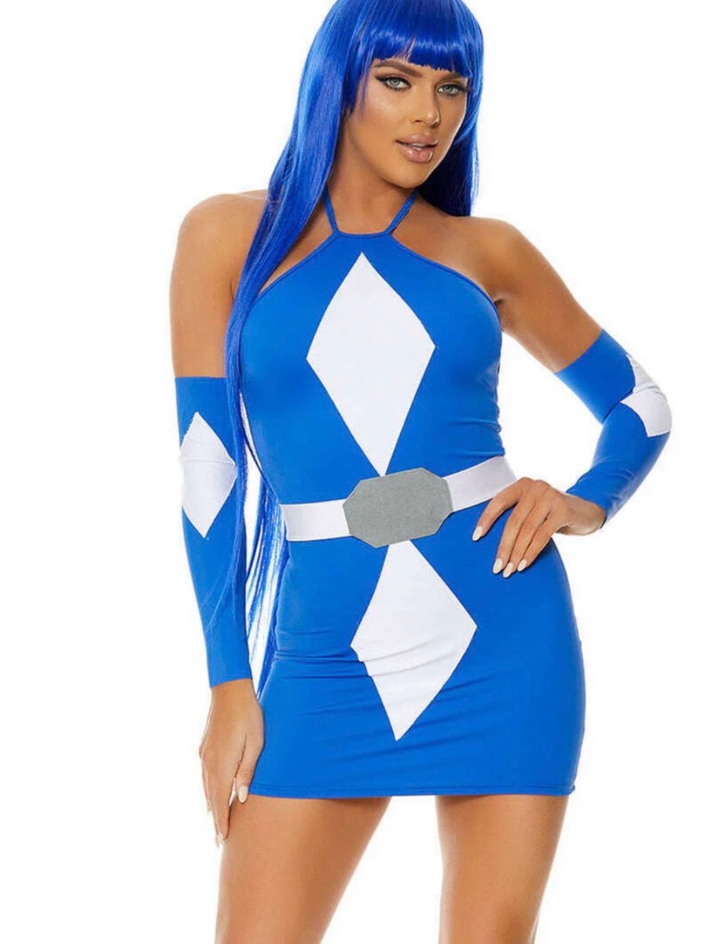 Blue Ranger Inspired Costume + Wig Bundle 💙✨